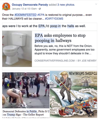 Screen Shot 2017-01-26 at 6.18.20 PM libtard poop montage epa and trump protest sweep